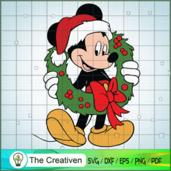 Mickey Merry Christmas SVG Cut File for Cricut & Silho Design 11081