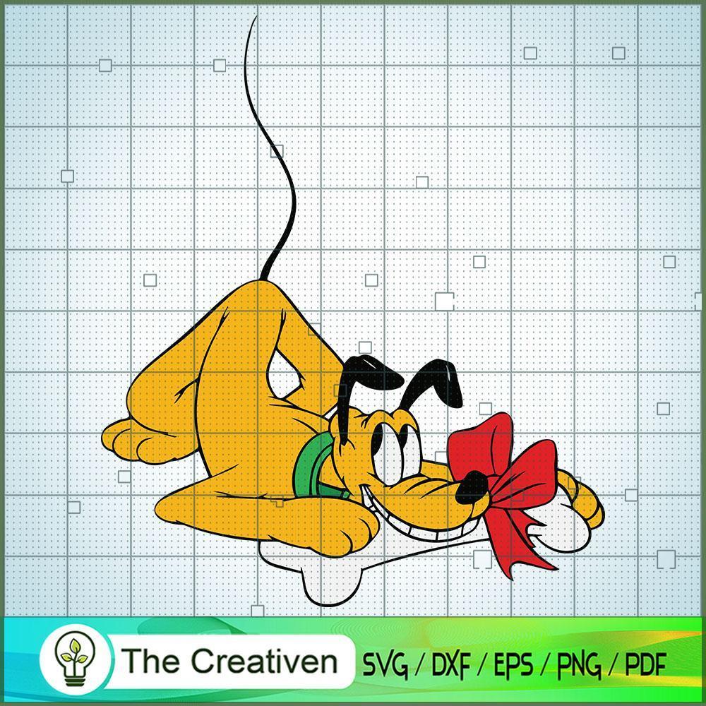 Pluto with Bone Gift SVG Cut File for Cricut & Silhouette 1 Pluto with Bone Gift SVG Cut File for Cricut & Silhouette