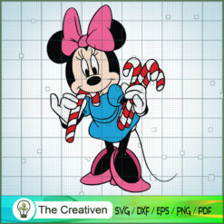 Minnie Christmas Candy SVG Cut File for Cricut & Silhouette