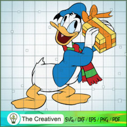 Donald Gift SVG Cut File for Cricut & Silhouette