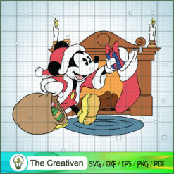 Mickey Claus Christmas Socks SVG Cut File for Cricut & Silhouette