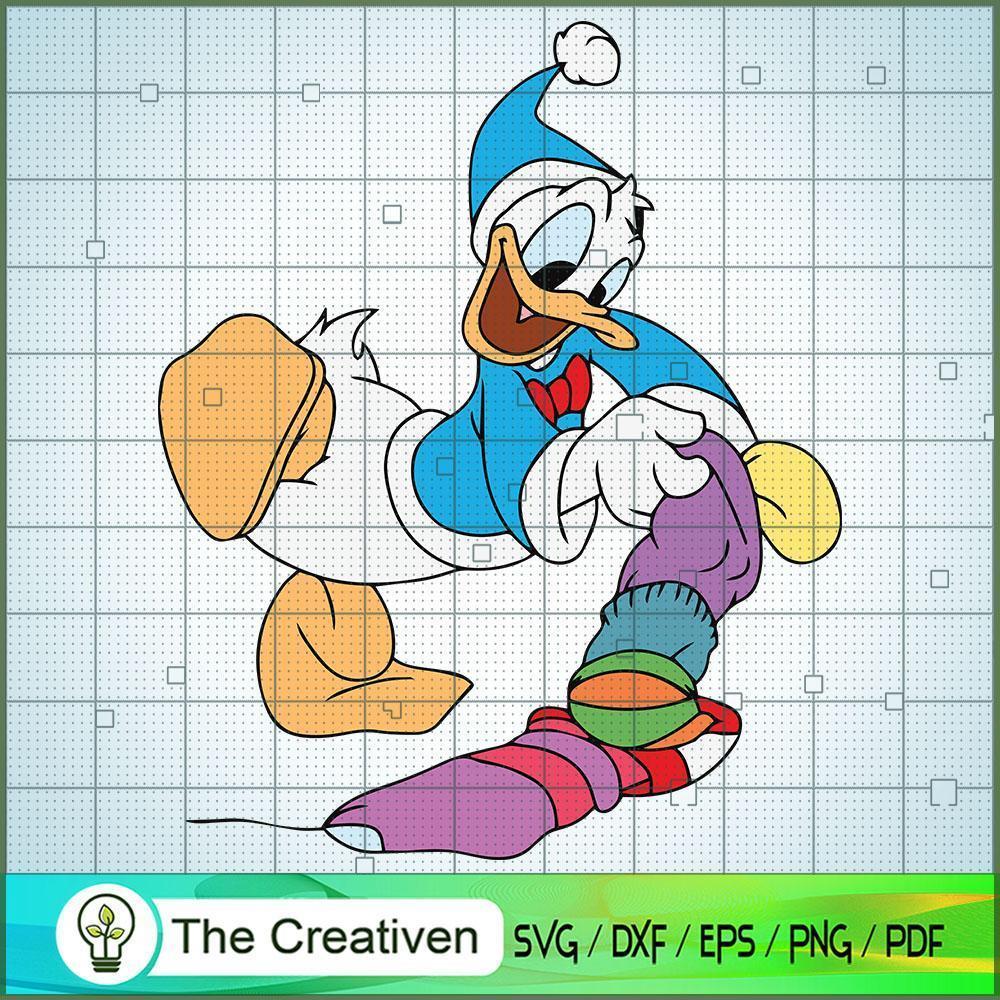 Donald Christmas Socks SVG Cut File for Cricut & Silhouette 1 Donald Christmas Socks SVG Cut File for Cricut & Silhouette