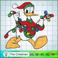 Donald Christmas Led SVG Cut File for Cricut & Silhouette