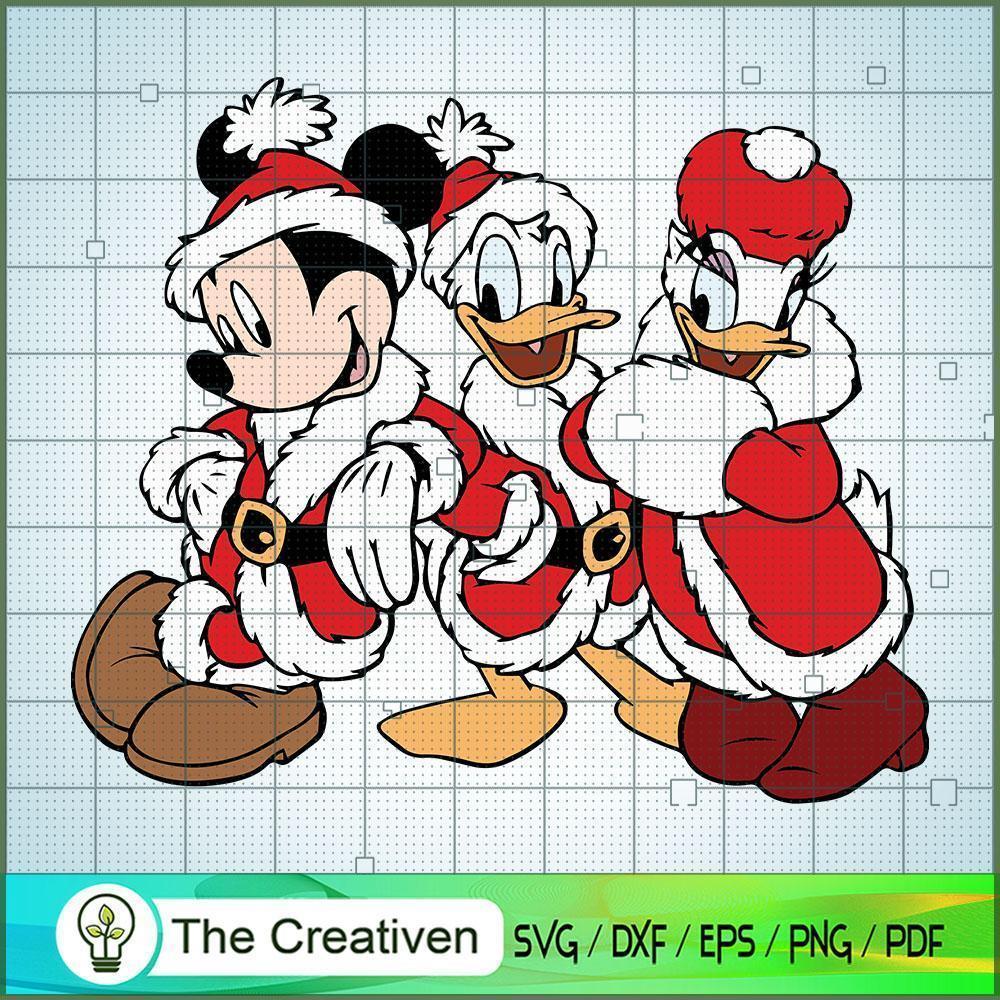 Mickey with Donald And Daisy SVG Cut File for Cricut 1 Mickey with Donald And Daisy SVG Cut File for Cricut