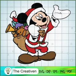 Mickey Santa Claus SVG Cut File for Cricut & Silhouett Design 11004