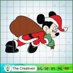 Mickey Santa Claus SVG Cut File for Cricut & Silhouett Design 10986