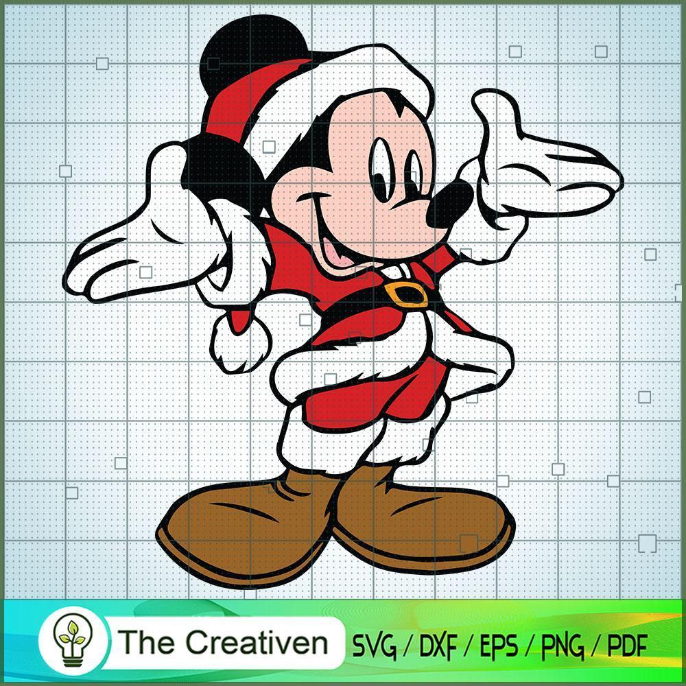 Mickey Santa Claus SVG Cut File for Cricut & Silhouett Design 10972 1 Mickey Santa Claus SVG Cut File for Cricut & Silhouett Design 10972