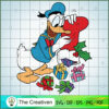 Donald with Christmas Socks Gift SVG Cut File for Cricut & Silhouette