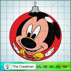 Mickey Bauble Christmas SVG Cut File for Cricut & Silhouette