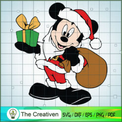 Mickey Santa Claus SVG Cut File for Cricut & Silhouett Design 10949