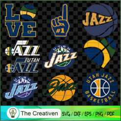 Utah Jazz Logo Bundle SVG Cut File for Cricut & Silhouette