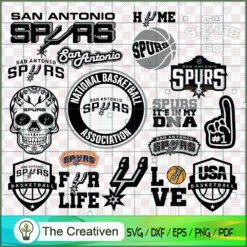 San Antonio Spurs Logo Bundle SVG Cut File for Cricut & Silhouette