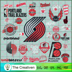 Portland Trail Blazers Logo  SVG Cut File for Cricut