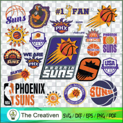 Phoenix Suns Logo Bundle SVG Cut File for Cricut & Silhouette