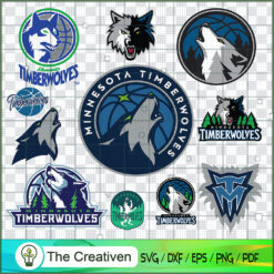 Minnesota Timberwolves Logo  SVG Cut File for Cricut
