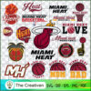 Miami Heat Logo Bundle SVG Cut File for Cricut & Silhouette 3 MiamiHeat Logo Bundle Graphics 14379452 1 1 copy
