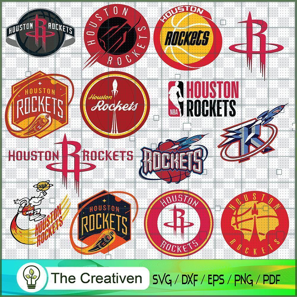 Houston Rockets Logo Bundle SVG Cut File for Cricut & Silhouette 1 Houston Rockets Logo Bundle SVG Cut File for Cricut & Silhouette