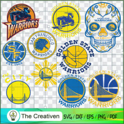 Golden State Warriors Logo Bundle SVG Cut File for Cricut & Silhouette