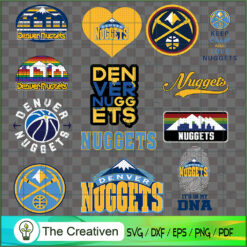 Denver Nuggets Logo Bundle SVG Cut File for Cricut & Silhouette