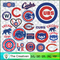 Chicago Cubs Logo Bundle SVG Cut File for Cricut & Silhouette