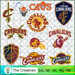 Cleveland Cavaliers Logo Bundle SVG Cut File for Cricut & Silhouette