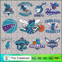 Charlotte Hornets Logo Bundle SVG Cut File for Cricut & Silhouette