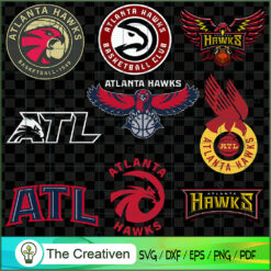 Atlanta Hawks Logo Bundle SVG Cut File for Cricut & Silhouette