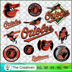 Baltimore Orioles Logo Bundle SVG Cut File for Cricut & Silhouette