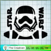 Star War Black And White Logo SVG Cut File for Cricut & Silhouette