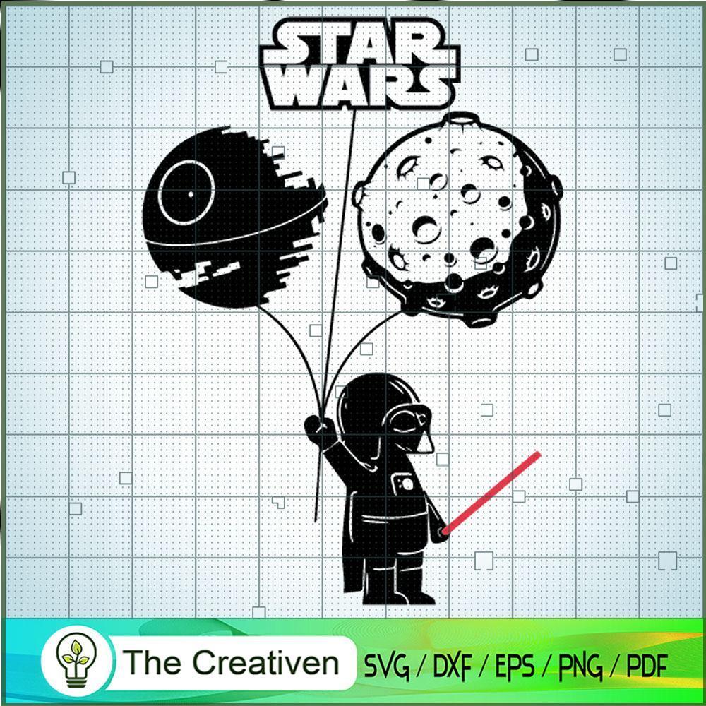 Star War With The DeadStar Balloon SVG, Star Wars SVG, DeathStar SVG 1 Star War With The DeadStar Balloon SVG, Star Wars SVG, DeathStar SVG
