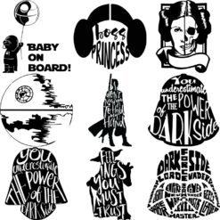 Star Wars Bundle SVG Vol 4 , Star Wars Movie SVG , Star Wars SVG