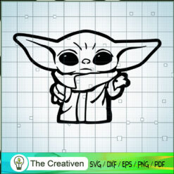 Baby Yoda Svg SVG Cut File for Cricut & Silhouette Design 10558
