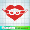 Baby Yoda Heart SVG , Baby Yoda Svg, Star Wars Movie, Yoda Best Gifts