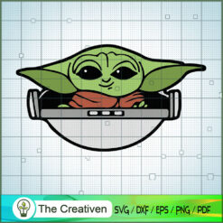 Baby Yoda On Board SVG Cut File for Cricut & Silhouette
