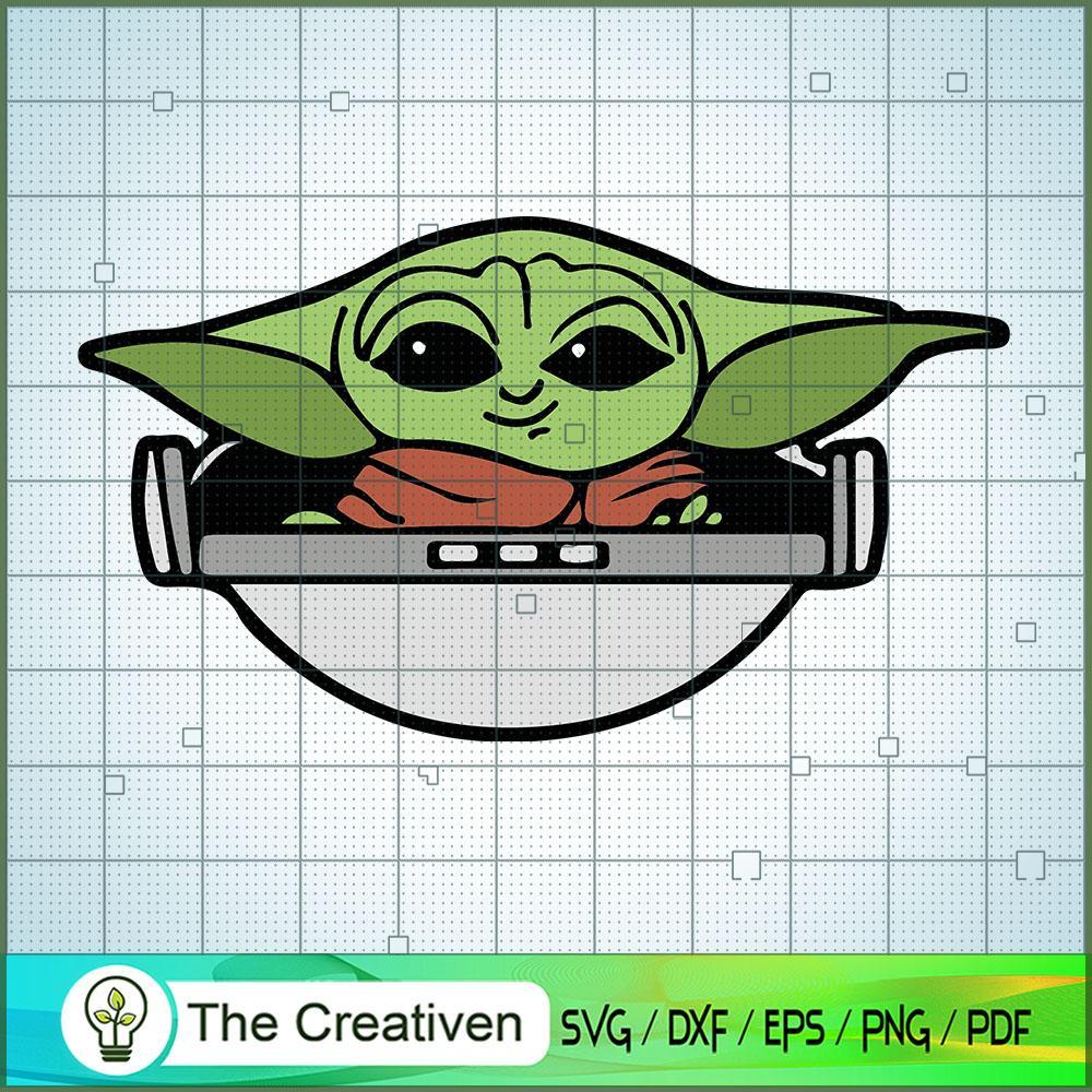Baby Yoda On Board SVG Cut File for Cricut & Silhouette 1 Baby Yoda On Board SVG Cut File for Cricut & Silhouette