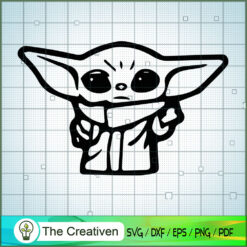 Baby Yoda Gift SVG Cut File for Cricut & Silhouette