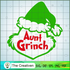 Aunt Grinch SVG Cut File for Cricut & Silhouette