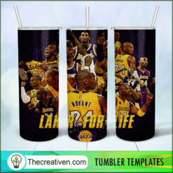 Laker For Life Skinny Tumbler Wrap – Digital Download