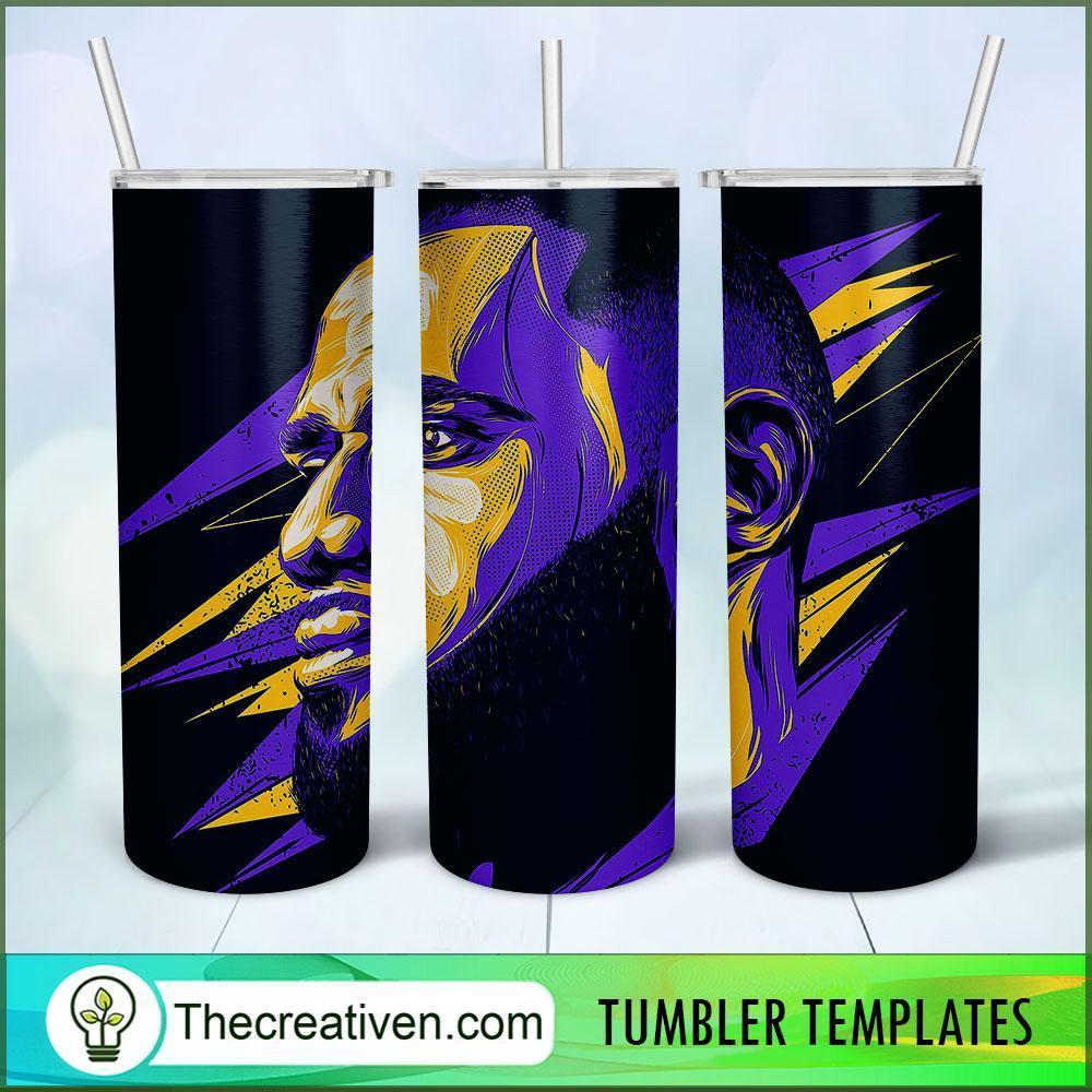 Lebron James Skinny Tumbler Wrap – Digital Download 1 Lebron James Skinny Tumbler Wrap – Digital Download