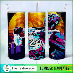 Kobe 24 Skinny Tumbler Wrap – Digital Download