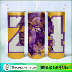 Kobe Bryant Skinny Tumbler Wrap – Digital Download