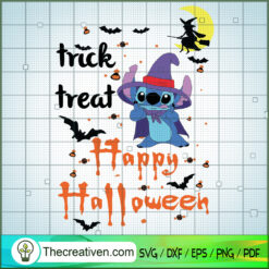 Trick or Treat Happy Halloween SVG Cut File for Cricut & Silhouette
