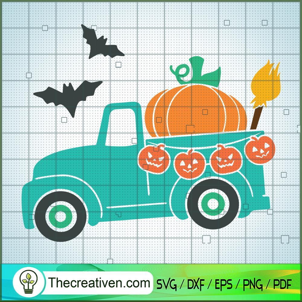 Pumpkin Truck SVG Cut File for Cricut & Silhouette 1 Pumpkin Truck SVG Cut File for Cricut & Silhouette