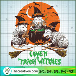 Covens Trash of Witches SVG Cut File for Cricut & Silh Design 35363