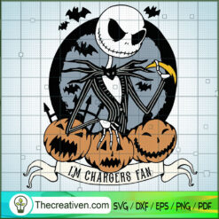 I Am Chargers Fan SVG, Scary SVG, Halloween SVG