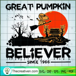 Great Pumpkin Believer Snoopy SVG Cut File for Cricut & Silhouette