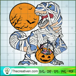 Halloween Dinosaur SVG, Scary SVG, Halloween SVG