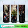 Avengers Characters Poster 20oz Tumbler Wrap – Digital Download