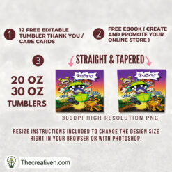 Alternative view of Funny Poster Rugrats Art 20oz Tumbler Wrap – Digital Download