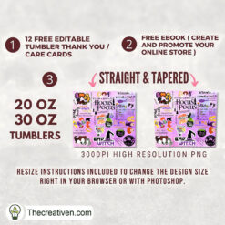 Alternative view of Hocus Pocus Bundle Background  Tumbler Wrap Download